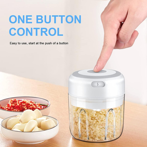 Hachoir à ail électrique sans fil 300 ml - Multi-usage cuisine