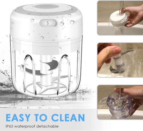 Hachoir à ail électrique sans fil 300 ml - Multi-usage cuisine