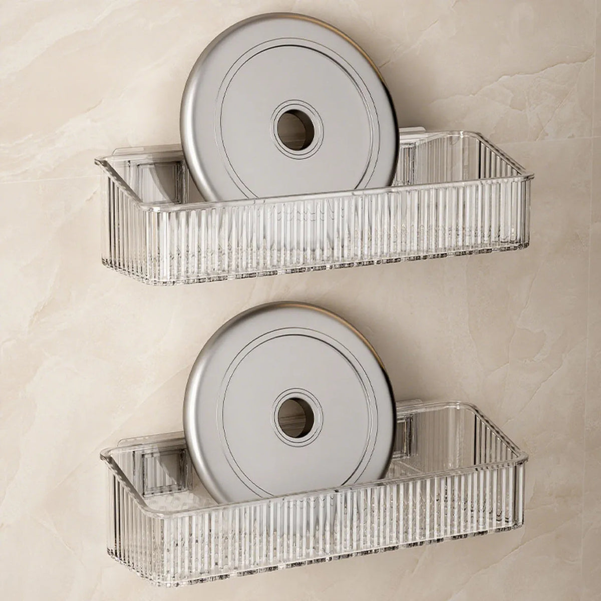 Étagère de rangement murale sans perçage — Salle de bain