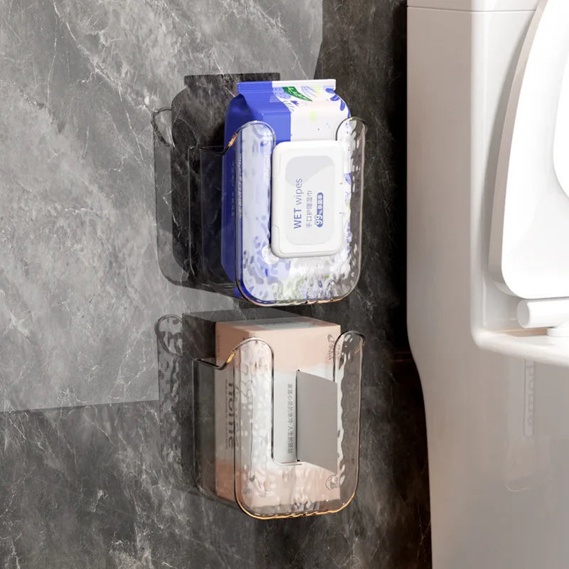 Boîte de rangement papier toilette étanche sans perçage
