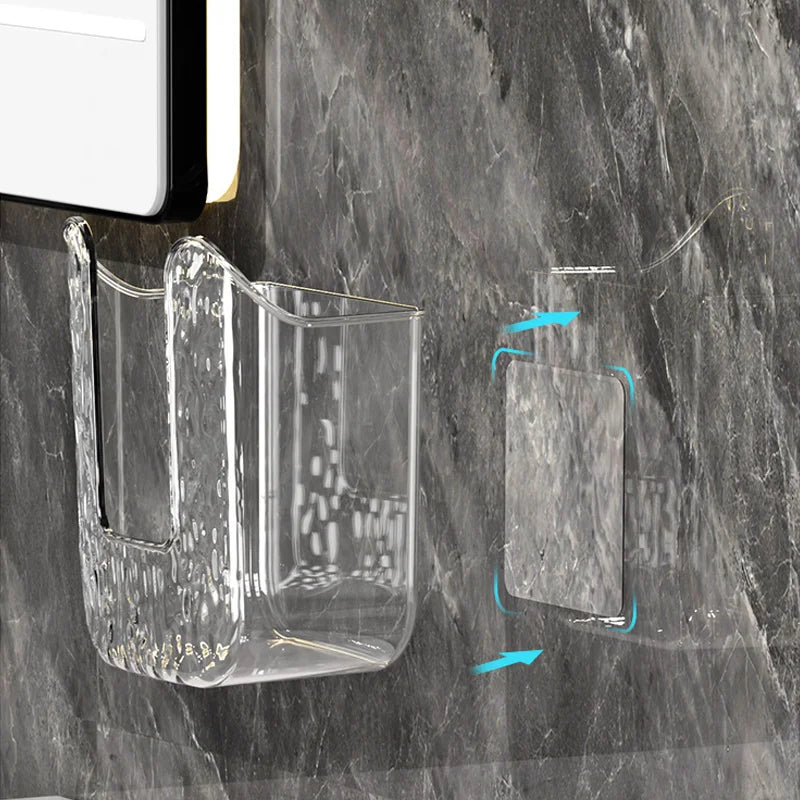 Boîte de rangement papier toilette étanche sans perçage