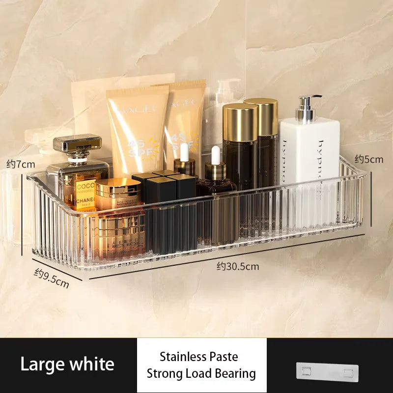 Étagère de rangement murale sans perçage — Salle de bain
