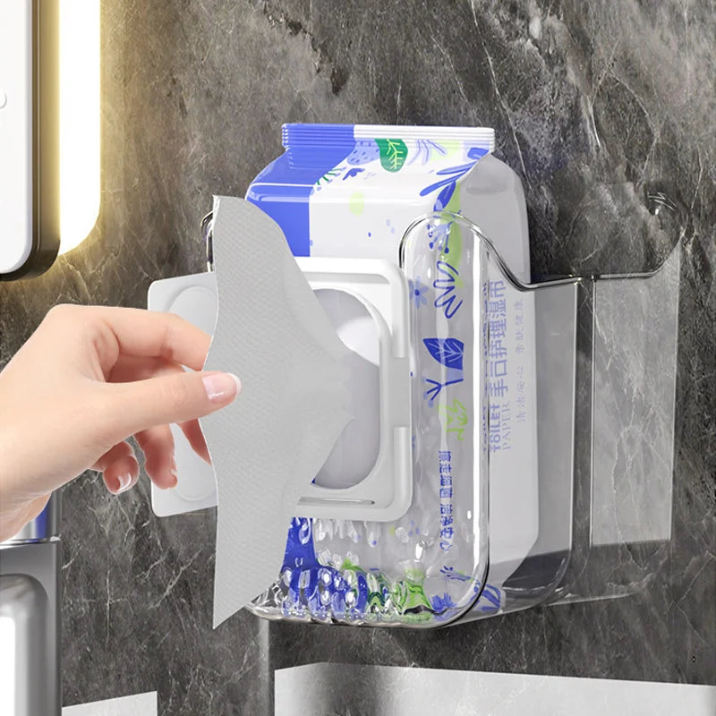 Boîte de rangement papier toilette étanche sans perçage