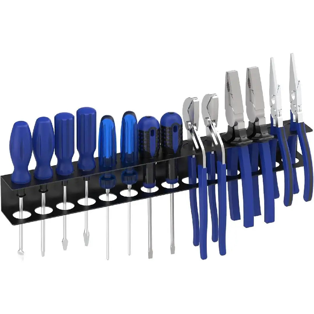 Range-outils mural 14 trous — Support tournevis et embouts