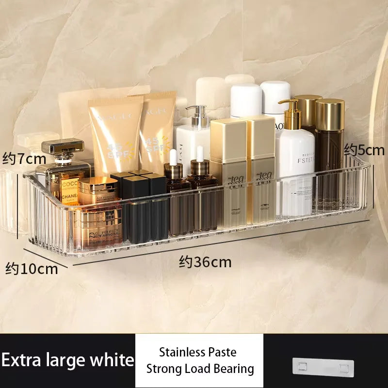 Étagère de rangement murale sans perçage — Salle de bain