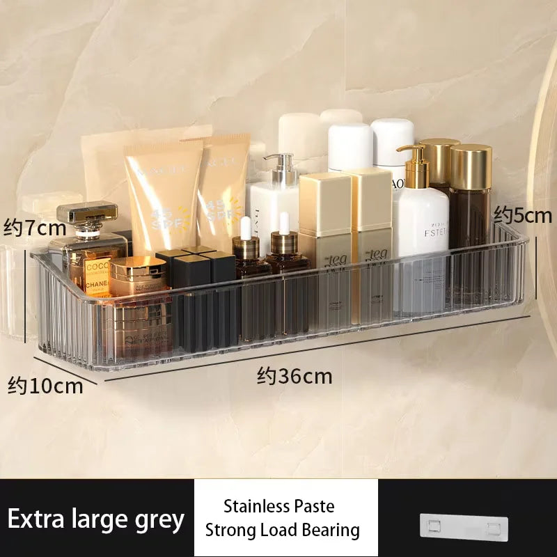 Étagère de rangement murale sans perçage — Salle de bain