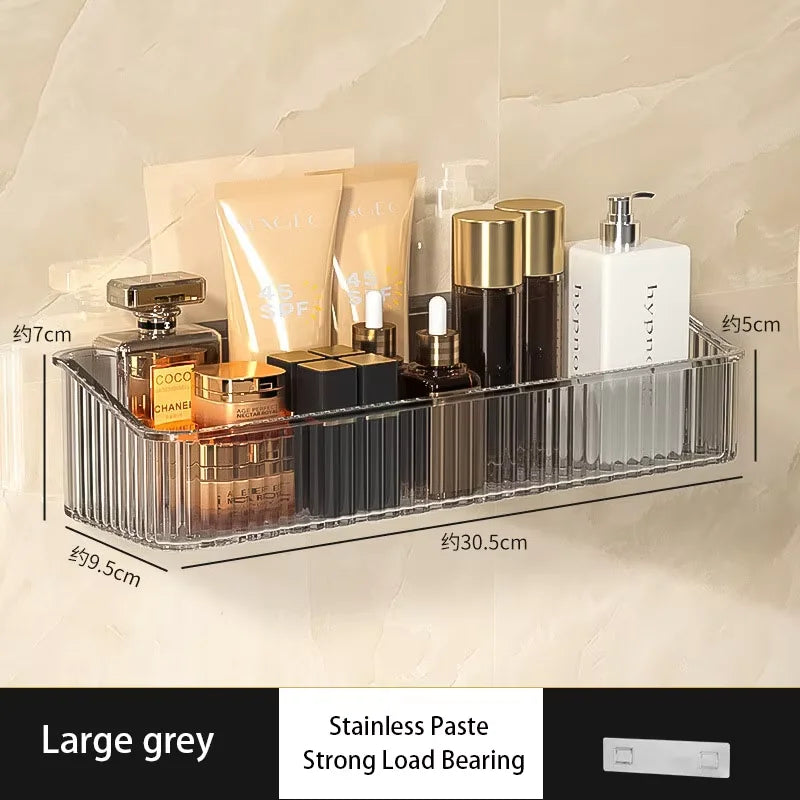 Étagère de rangement murale sans perçage — Salle de bain