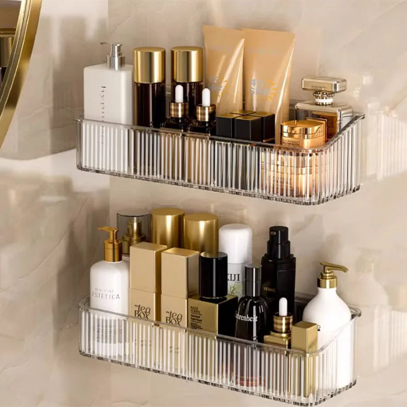 Étagère de rangement murale sans perçage — Salle de bain