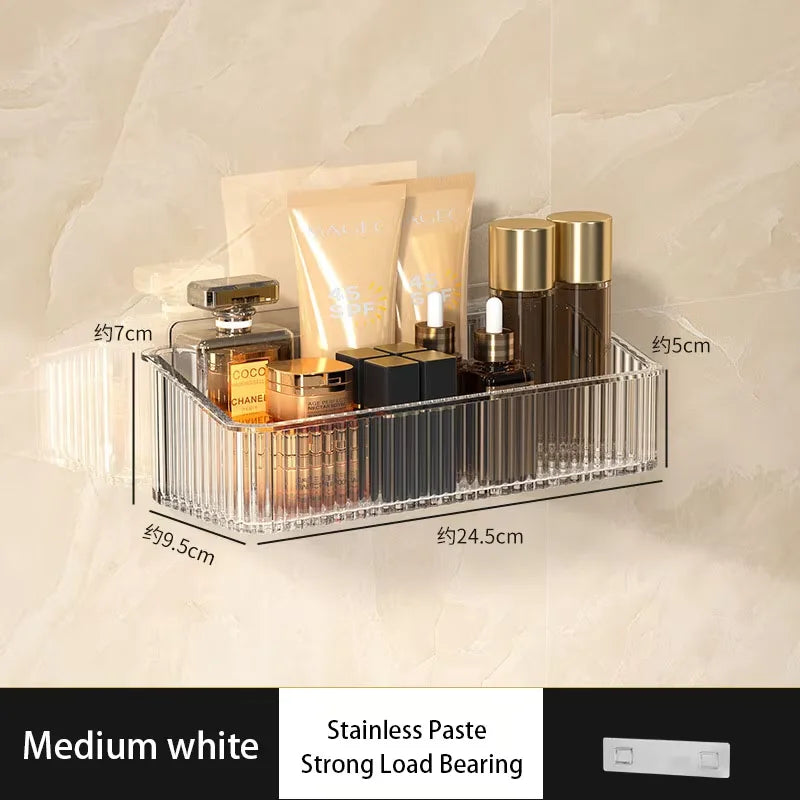 Étagère de rangement murale sans perçage — Salle de bain