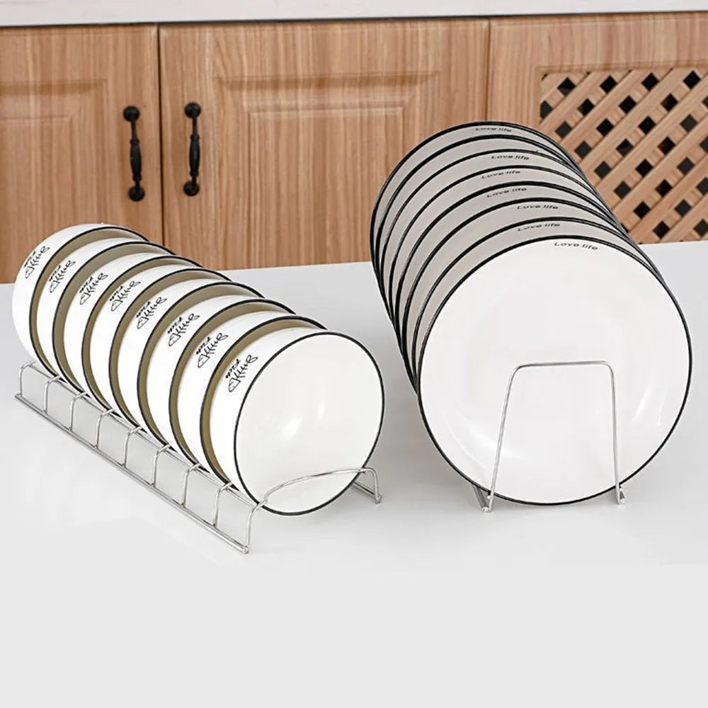 Égouttoir à vaisselle en inox — Range-assiettes et bols