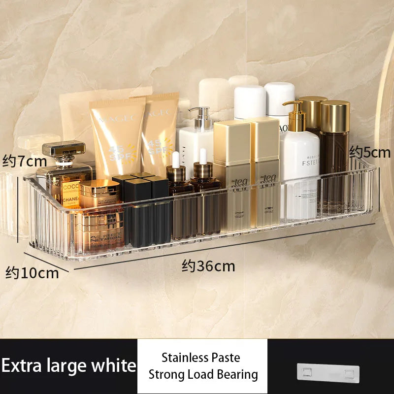 Étagère de rangement murale sans perçage — Salle de bain