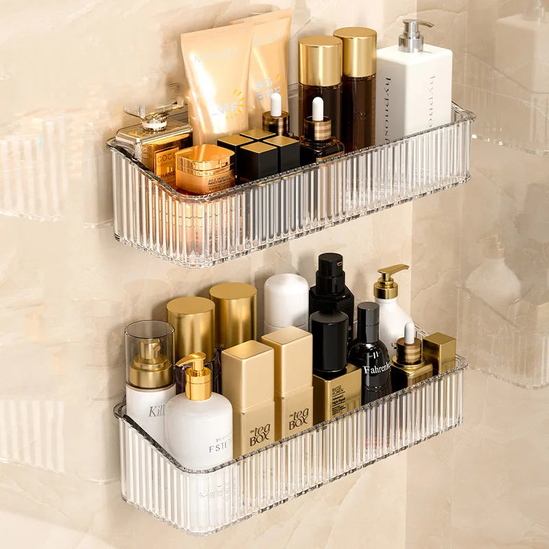 Étagère de rangement murale sans perçage — Salle de bain